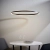 Lampa wisząca LED okrągła czarna 80cm 80628 z serii Staten - Endon Lighting