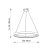 Lampa wisząca LED biała okrągła 80cm 80629 z serii Staten - Endon Lighting
