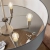 Lampa wisząca niklowa z szarym abażurem 5-punktowa 81002 z serii Grande - Endon Lighting