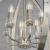 Lampa wisząca metalowa srebrna kulista 6-punktowa 81508 z serii Ritz - Endon Lighting