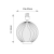 Podstawa lampy stołowej szklana prążkowana 34cm 81896 z serii Jemma - Endon Lighting