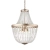 Lampa wisząca złota metalowa z koralikami 5-punktowa 81913 z serii Celine - Endon Lighting