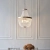 Lampa wisząca złota metalowa z koralikami 5-punktowa 81913 z serii Celine - Endon Lighting