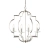 Lampa wisząca metalowa srebrna 4-punktowa 81915 z serii Garland - Endon Lighting