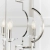 Lampa wisząca metalowa srebrna 4-punktowa 81915 z serii Garland - Endon Lighting