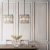 Lampa wisząca chromowana szklana 4-punktowa 81930 z serii ACADIA - Endon Lighting
