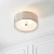 Lampa sufitowa srebrna metalowa z tkaniną 3-punktowa 81966 z serii Cordero - Endon Lighting