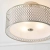 Lampa sufitowa srebrna metalowa z tkaniną 3-punktowa 81966 z serii Cordero - Endon Lighting