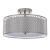 Lampa sufitowa srebrna metalowa z tkaniną 3-punktowa 81966 z serii Cordero - Endon Lighting