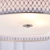 Lampa wisząca metalowa srebrna z tkaniną 56cm 81969 z serii Cordero - Endon Lighting