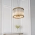 Lampa wisząca złota szklana 6-punktowa 81999 z serii Romola - Endon Lighting
