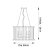 Lampa wisząca złota szklana 6-punktowa 81999 z serii Romola - Endon Lighting