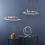 Lampa wisząca LED złota metalowa okrągła 57cm 90323 z serii Rafe - Endon Lighting