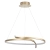 Lampa wisząca LED złota metalowa okrągła 57cm 90323 z serii Rafe - Endon Lighting
