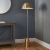 Lampa podłogowa metalowa mosiężna 152cm 90521 z serii Nova - Endon Lighting