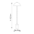 Lampa podłogowa metalowa mosiężna 152cm 90521 z serii Nova - Endon Lighting
