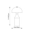 Lampa stołowa metalowa mosiężna 45cm 90522 z serii Nova - Endon Lighting