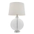 Lampa stołowa szklana z białym abażurem 90535 z serii Gideon - Endon Lighting