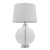 Lampa stołowa szklana z białym abażurem 90535 z serii Gideon - Endon Lighting