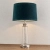 Lampa stołowa szklana z niebieskim abażurem 90545 z serii Winslet - Endon Lighting