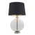 Lampa stołowa szklana z czarnym abażurem 90559 z serii Gideon - Endon Lighting