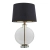 Lampa stołowa szklana z czarnym abażurem 90559 z serii Gideon - Endon Lighting