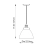 Lampa wisząca szklana srebrna 22cm 91738 z serii Hansen - Endon Lighting