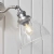 Kinkiet metalowy srebrny ze szklanym kloszem 91739 z serii Hansen - Endon Lighting