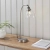 Lampa stołowa metalowa srebrna ze szklanym kloszem 91740 z serii Hansen - Endon Lighting