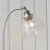 Lampa stołowa metalowa srebrna ze szklanym kloszem 91740 z serii Hansen - Endon Lighting