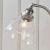 Lampa stołowa metalowa srebrna ze szklanym kloszem 91740 z serii Hansen - Endon Lighting