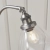 Lampa stołowa metalowa srebrna ze szklanym kloszem 91740 z serii Hansen - Endon Lighting