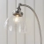 Lampa podłogowa metalowa srebrna z szklanym kloszem 91741 z serii Hansen - Endon Lighting