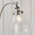 Lampa podłogowa metalowa srebrna z szklanym kloszem 91741 z serii Hansen - Endon Lighting