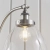 Lampa podłogowa metalowa srebrna z szklanym kloszem 91741 z serii Hansen - Endon Lighting