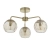 Lampa sufitowa złota 3-punktowa z bursztynowymi kloszami 91968 z serii Dimple - Endon Lighting