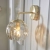 Kinkiet ścienny złoty ze szklanym kloszem 91970 z serii Dimple - Endon Lighting