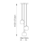 Lampa wisząca mosiężna 3-punktowa szklana 91971 z serii Dimple - Endon Lighting