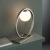 Lampa stołowa metalowa srebrna z kulistym kloszem 92495 z serii Enzo - Endon Lighting