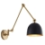 Kinkiet metalowy mosiężny z czarnym kloszem 93142 z serii Lehal - Endon Lighting