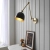 Kinkiet metalowy mosiężny z czarnym kloszem 93142 z serii Lehal - Endon Lighting