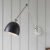 Kinkiet metalowy czarno-srebrny regulowany 93431 z serii Lehal - Endon Lighting