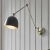 Kinkiet metalowy czarno-srebrny regulowany 93431 z serii Lehal - Endon Lighting