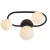 Plafon łazienkowy czarny metalowy 3-punktowy 93524 z serii Pulsa - Endon Lighting