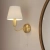 Kinkiet łazienkowy mosiężny z beżowym abażurem 93852 z serii Conway - Endon Lighting