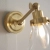 Kinkiet łazienkowy złoty szklany IP44 93854 z serii FARADAY - Endon Lighting