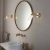 Kinkiet łazienkowy złoty szklany IP44 93854 z serii FARADAY - Endon Lighting