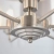 Lampa wisząca 6-punktowa chromowana z lnianym abażurem 94357 z serii Highclere - Endon Lighting
