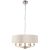 Lampa wisząca 6-punktowa chromowana z lnianym abażurem 94357 z serii Highclere - Endon Lighting