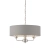 Lampa wisząca szara z tkaniny chromowana 3-punktowa 94377 z serii Highclere - Endon Lighting